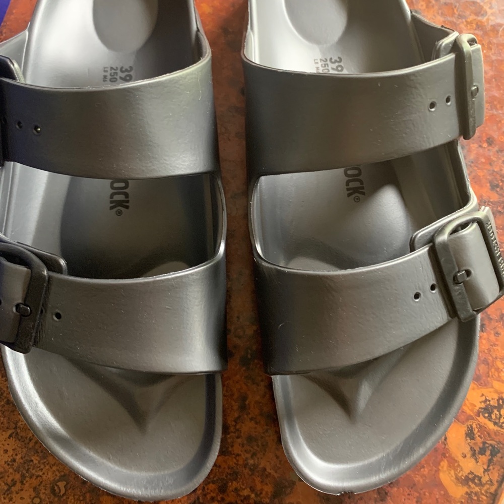 Birkenstock Arizona Anthracite Sandals size 39-Sz8